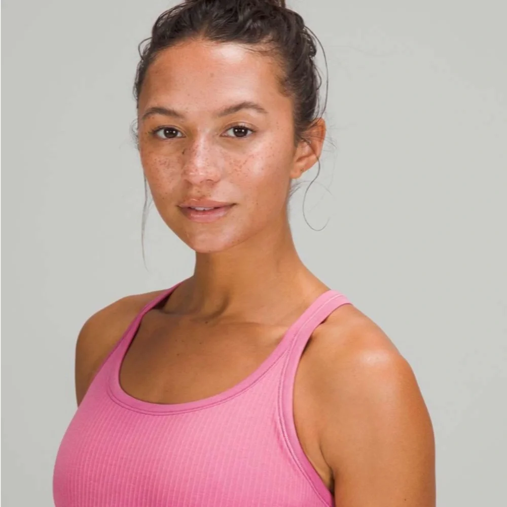 ✨🍋Lululemon Ebb to Street Tank Top Pink Blossom Blush Coral size 8 - Picture 3 of 11